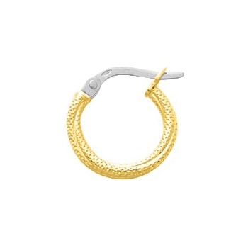 Créoles fantaisie Femme - Or 18 Carats - Diamètre 10mm