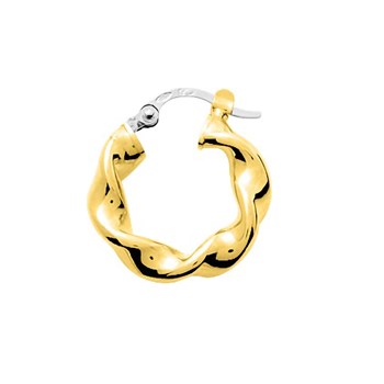 Créoles fantaisie Femme - Or 18 Carats - Diamètre 10mm