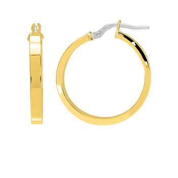 Créoles fantaisie Femme - Or 18 Carats - Diamètre 20mm