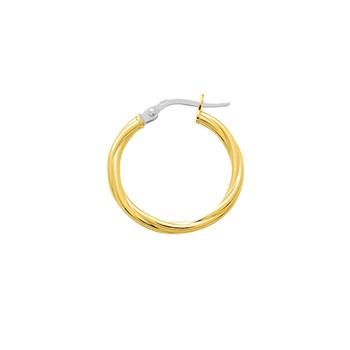 Créoles torsadées Femme - Or 18 Carats - Diamètre 15mm