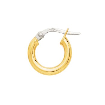 Créoles lisses Femme - Or 18 Carats - Diamètre 8mm