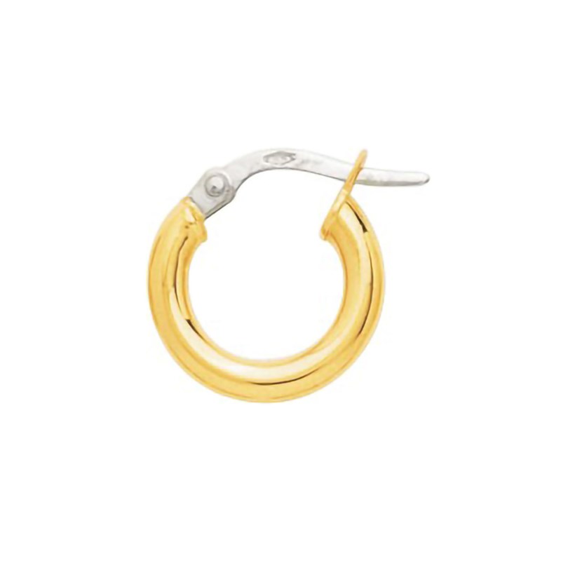 Créoles lisses Femme - Or 18 Carats - Diamètre 8mm