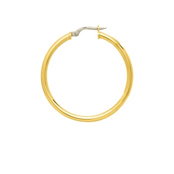 Créoles lisses Femme - Or 18 Carats - Diamètre 30mm