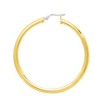 Créoles lisses Femme - Or 18 Carats - Diamètre 40mm