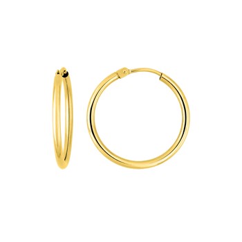 Créoles lisses Femme - Or 18 Carats - Diamètre 20mm