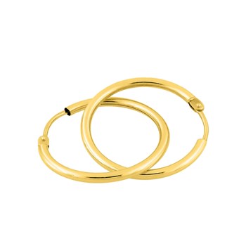 Créoles lisses Femme - Or 18 Carats - Diamètre 20mm