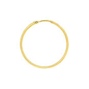 Créoles lisses Femme - Or 18 Carats - Diamètre 24mm