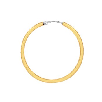 Créoles lisses Femme - Or 18 Carats - Diamètre 30mm