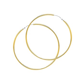 Créoles lisses Femme - Or 18 Carats - Diamètre 45mm