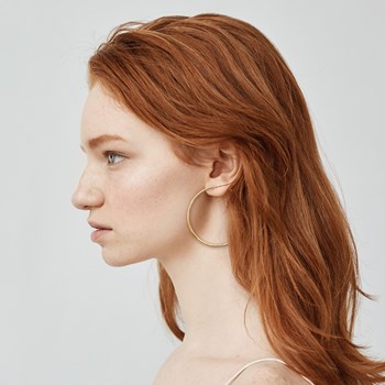 Créoles lisses Femme - Or 18 Carats - Diamètre 65mm