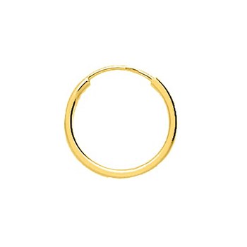 Créoles lisses Femme - Or 18 Carats - Diamètre 14mm