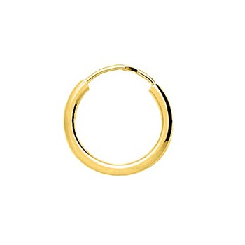 Créoles lisses Femme - Or 18 Carats - Diamètre 14mm