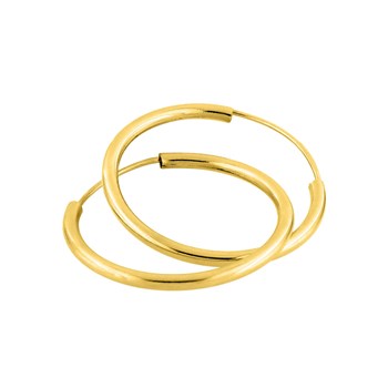 Créoles lisses Femme - Or 18 Carats - Diamètre 20mm