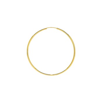 Créoles lisses Femme - Or 18 Carats - Diamètre 35mm