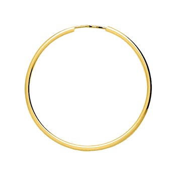 Créoles lisses Femme - Or 18 Carats - Diamètre 35mm