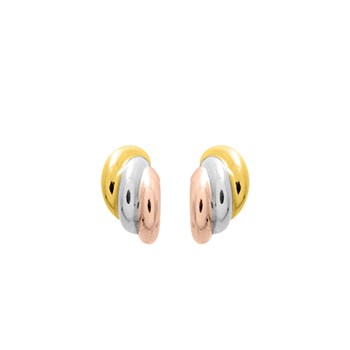 Créoles 3 ors Femme - Or 18 Carats