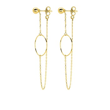Boucles d'oreilles pendantes Femme - Or 18 Carats