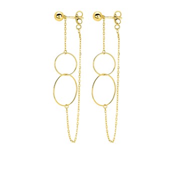 Boucles d'oreilles pendantes Femme - Or 18 Carats