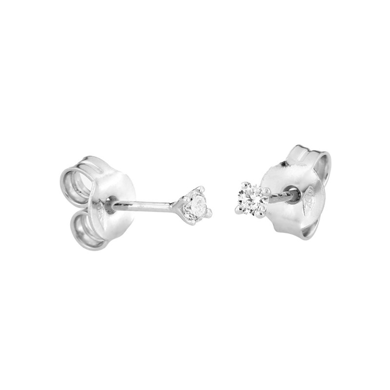 Boucles d'oreilles Femme - Or 18 Carats - Diamant 0,09 Carats - vue 2