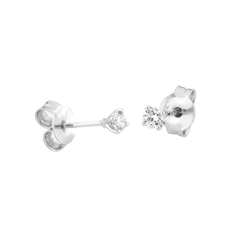 Boucles d'oreilles Femme - Or 18 Carats - Diamant 0,14 Carats - vue 2
