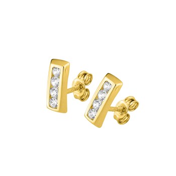 Boucles d'oreilles Femme - Oxyde de zirconium - Or 18 Carats