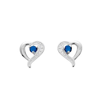 Boucles d'oreilles Femme - saphir - Or 18 Carats