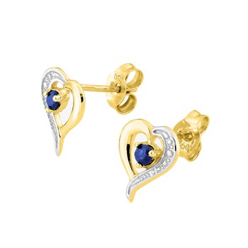 Boucles d'oreilles Femme - saphir - Or 18 Carats