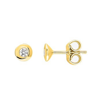 Boucles d'oreilles Femme - Or 18 Carats - Diamant 0,16 Carats