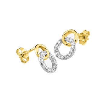 Boucles d'oreilles Femme - Oxyde de zirconium - Or 18 Carats