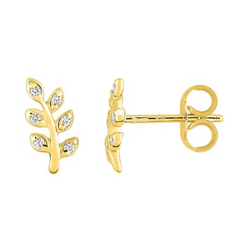 Boucles d'oreilles Femme - Oxyde de zirconium - Or 18 Carats