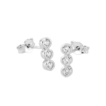 Boucles d'oreilles Femme - Oxyde de zirconium - Or 18 Carats