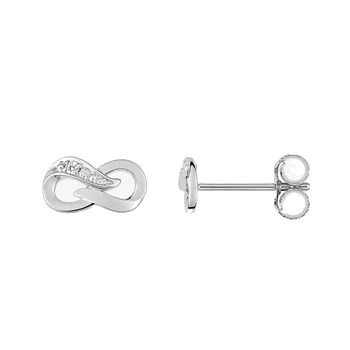 Boucles d'oreilles Femme - Or 18 Carats - Diamant 0,01 Carats