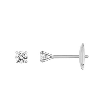 Boucles d'oreilles Femme - Or 18 Carats - Diamant 0,2 Carats