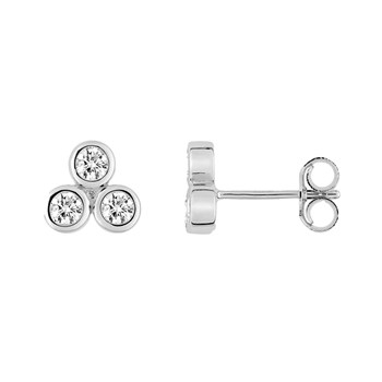 Boucles d'oreilles Femme - Oxyde de zirconium - Or 18 Carats