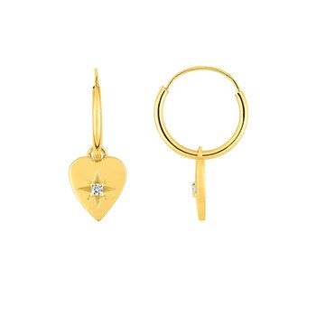 Créoles Femme - Oxyde de zirconium - Or 18 Carats