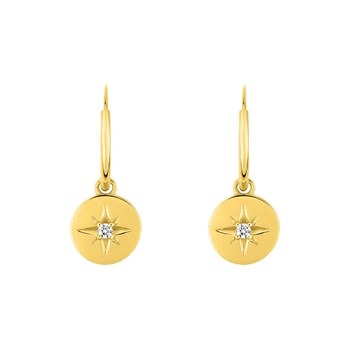 Créoles Femme - Oxyde de zirconium - Or 18 Carats