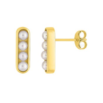 Boucles d'oreilles Femme - perle - Or 18 Carats