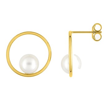 Boucles d'oreilles Femme - perle - Or 18 Carats