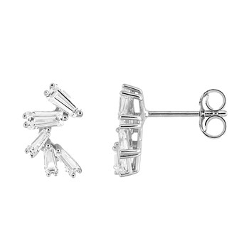 Boucles d'oreilles Femme - Oxyde de zirconium - Or 18 Carats