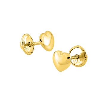 Boucles d'oreilles femme - Or 18 Carats - Coeur