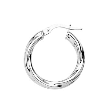 Créoles torsadées Femme - Or 18 Carats - Diamètre 15mm