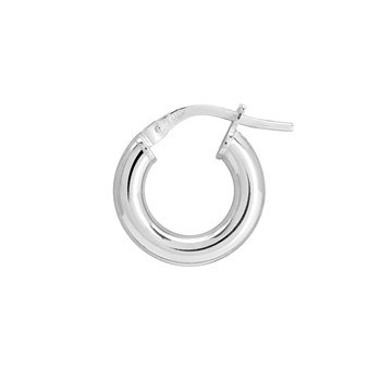 Créoles lisses Femme - Or 18 Carats - Diamètre 8mm