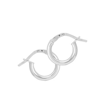 Créoles lisses Femme - Or 18 Carats - Diamètre 8mm