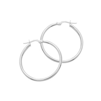 Créoles lisses Femme - Or 18 Carats - Diamètre 25mm