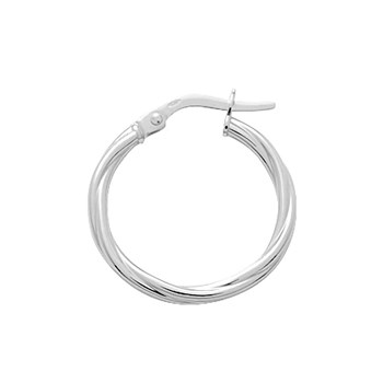 Créoles torsadées Femme - Or 18 Carats - Diamètre 15mm