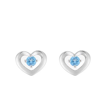 Boucles d'oreilles femme - topaze - Or 18 Carats