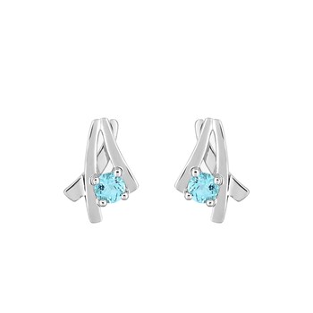 Boucles d'oreilles femme - topaze - Or 18 Carats