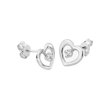 Boucles d'oreilles femme - Oxyde de zirconium - Or 18 Carats