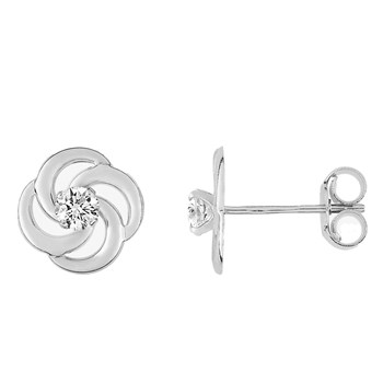 Boucles d'oreilles femme - Oxyde de zirconium - Or 18 Carats
