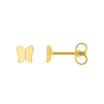 Boucles d'oreilles Enfant - Or 18 Carats - Papillon